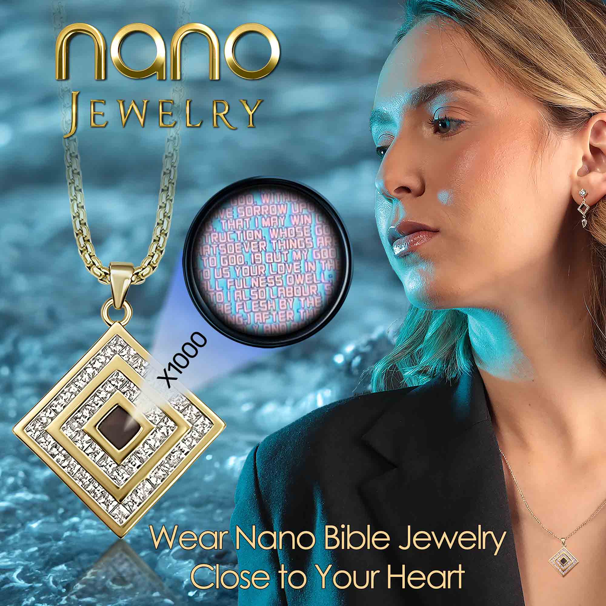 Online Jewelry Store Pendant With New Testament Bible Inside From My Nano Jewelry